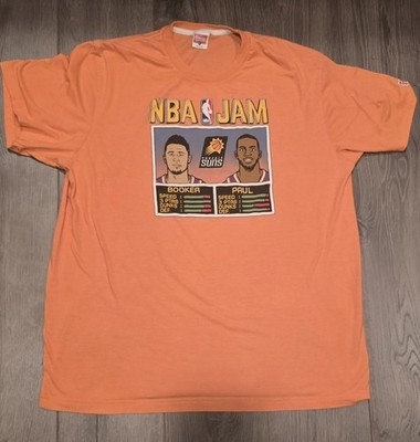 Men's Homage Kevin Durant & Devin Booker Orange Phoenix Suns NBA Jam  XXL