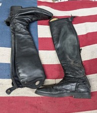 Parlanti Miami Essential Field Tall Riding Boots size 39 MH+ Black Leather 