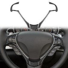 Echtekarbon Lenkrad-Applikation - Schwarz/Rot f&uuml;r Acura TSX (2009-2014) DE