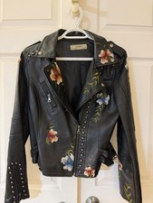 studded leather jacket products for sale | eBay