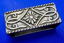 Replacement Ornate Diamond Pattern Keeper for Standard Sized 1.5" Belt Buckle