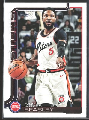 2025-26 Topps #43 Malik Beasley Detroit Pistons