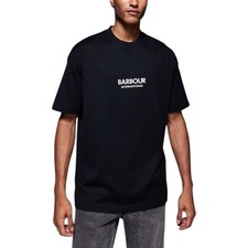 Image of Barbour Mens T Shirts Relaxed Fit Crew Neck Short Sleeve Soft Cotton Summer Tee