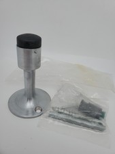 Commercial Heavy Duty Door Stop, Wall Mount Brushed Nickel 3"