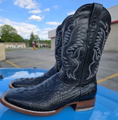 MEN'S REYWELT COWBOY BOOTS  ALLIGATOR SQUARE TOE WESTERN BOOTS SIZE 11.5
