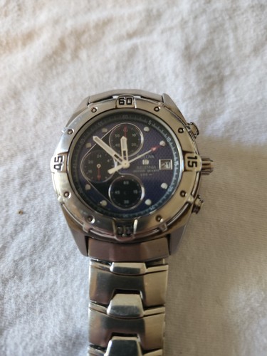 Bulova 96B34 Men's Millennia Steel Bracelet Chronograph Motion Quartz Watch