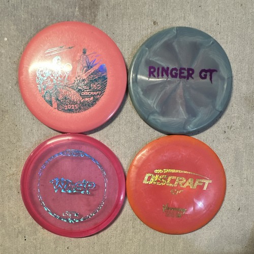 Discraft Ringer GT Wasp Venom BUZZZ Disc Golf Disc Set - LOT of 4 good condition