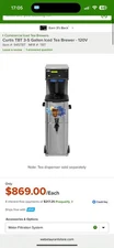 Curtis TBT 3-5 Gallon Iced Tea Brewer 120 V & 4 Gallon Curtis Iced Tea Dispenser