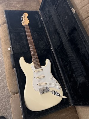 2015 US Made Fender American Standard Stratocaster Olympic White/Vintage White 