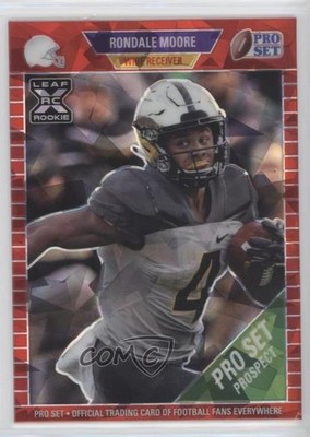 2021 Leaf Pro Set Metal Red Crystals 44/50 Rondale Moore #79 Rookie RC 7m3