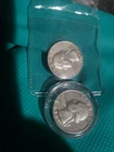 2 1964 D WASHINGTON QUARTERS, CIRCULATED, UNGRADED