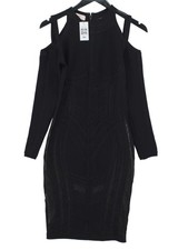 House Of CB London Bodycon Midi Dress M in Black