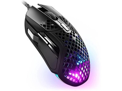 Aerox 5 - Holey RGB Gaming - Ultra-lightweight Water Resistant Design - 18K D...