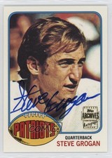 2001 Topps Archives Reprint Auto Steve Grogan #AA-SG Auto n8a