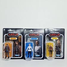 Star Wars Vintage Collection Cassian Andor  Vel Sartha & Dedra Meero Figures.