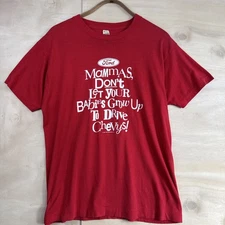 Vintage 90s Ford Chevy Automobile Funny Single Stitch Screen Stars T Shirt Sz XL