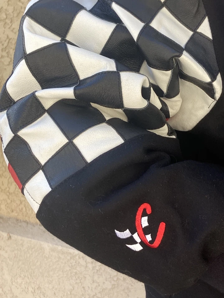 Chaqueta de Cuero Dale Earnhardt Jr. Winston Cup Bud Racing Reversible Talla XL Foto 2 de 4