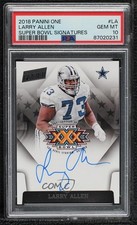 2018 Panini One Super Bowl Signatures Larry Allen PSA 10 GEM MT Auto HOF 4r6
