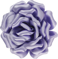 4.3" Red Rose Hair Clip Large Flower Brooches for Women Charming Flowers Pins
