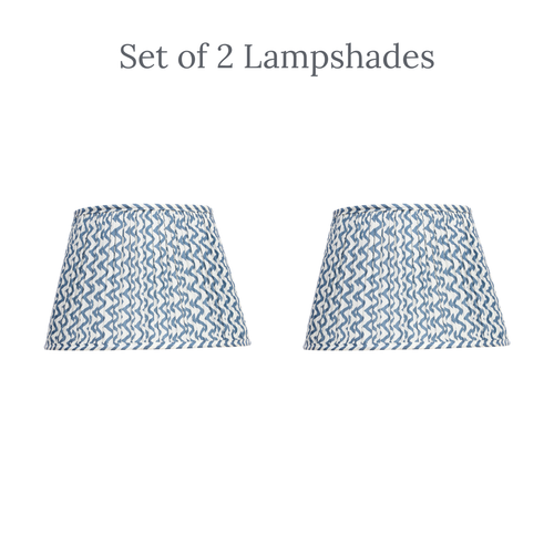 Set of 2 - 16 inch / 40cm straight empire premium softback lampshade in cotton - Picture 1 of 9