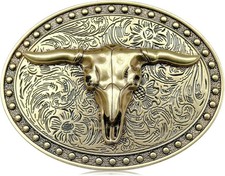 Western Belt Buckles Men: Large Cowboy Belt Buckle for Men Women Cowgirl Boys Gi