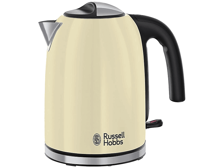 Hervidor de agua - Russell Hobbs Classic Cream Colours Plus+, 2400W, 1.7 L, Filt