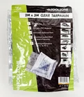 PVC CLEAR TARPAULIN SHEET COVER  2m x 3m 320gsm WITH ALUMINIUM GROMMETS