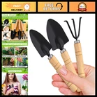 Mini Garden Tools Set - 3 Pcs Rust-Resistant Trowel, Shovel & Rake for Indoor Pl