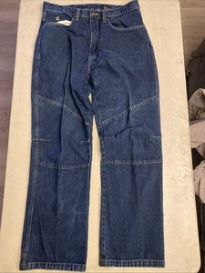Rocawear Y2K Double Knee Carpenter Denim Blue Jeans Men's Size 36x34 Loose Baggy