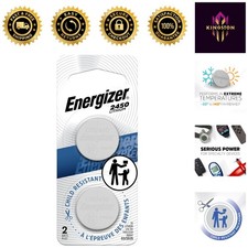 Trustworthy 2450 Lithium Coin Batteries with Child-Resistant Packaging - 2 Pack