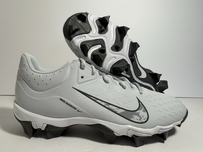 New Nike Hyperdiamond 4 Keystone Grey Womens Softball Cleats Size 9 US