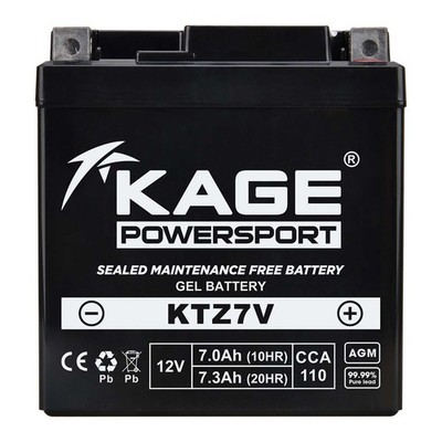 Batterie GEL Starterbatterie KAGE YTZ7V für Honda MBK Yamaha GPD MW MWS YP 125