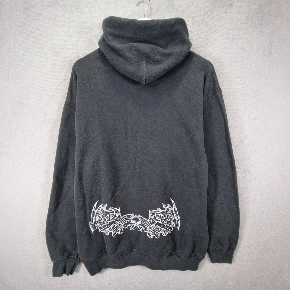 Epileptik Tour 2004 Hoodie Sweatshirt Mens XL Black Centre Print Y2 Vintage - Image 2 of 4