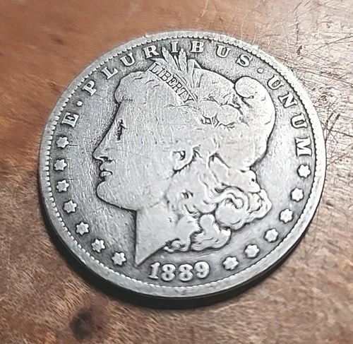 1889 O Morgan Dollar F Fine 90% Silver $1 US Coin Collectible New Orleans