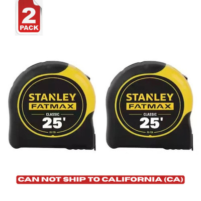 Stanley FMHT74038 FatMax 25 Foot Tape Measure 2 Pack (33-725)