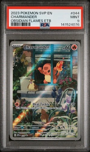 2023 POKEMON SVP EN-SV BLACK STAR PROMO #044 CHARMANDER PSA 9