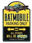 DC Comics Batman Batmobile Parking Only Embossed Metal Sign - Vintage Batman ...