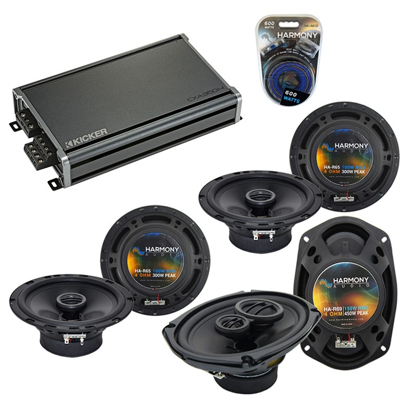 Fits 04-14 Acura TSX Factory Speaker Bundle Harmony (2)R65 R69 & CXA360.4 Amp