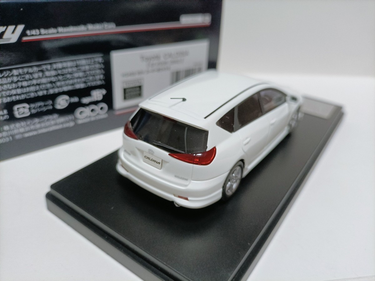 Hi story 1:43 Toyota CALDINA GT-Four White wagon car model | eBay