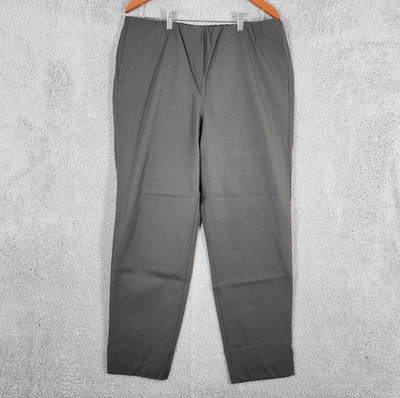 J.JILL Premium Bi-Stretch Tapered Leg Pants Sz 16 Tall Woodbine Pull On Pants