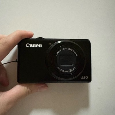 Canon S90 Camera - 85% New Black, F2.0 Aperture, 10MP Pro Compact