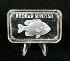 1996 Silver Town Redear Sunfish 1Oz .999 Fine Silver Bar Fresh Water 7469
