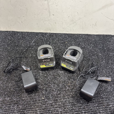 #ad 2 Tested Working Ryobi ONE P118B 18V Lithium Battery Chargers $14.99