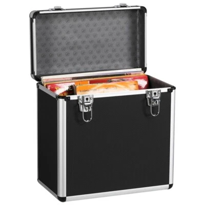 Étui de Rangement pour Disques Vinyles de 33 Tours Mallette de Rangement - Photo 1/4
