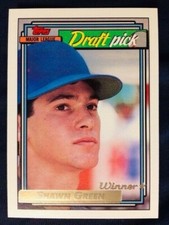 1992 Topps #276 Shawn Green Rookie RC Card Gold Winner Parallel Mint Condition . rookie card picture