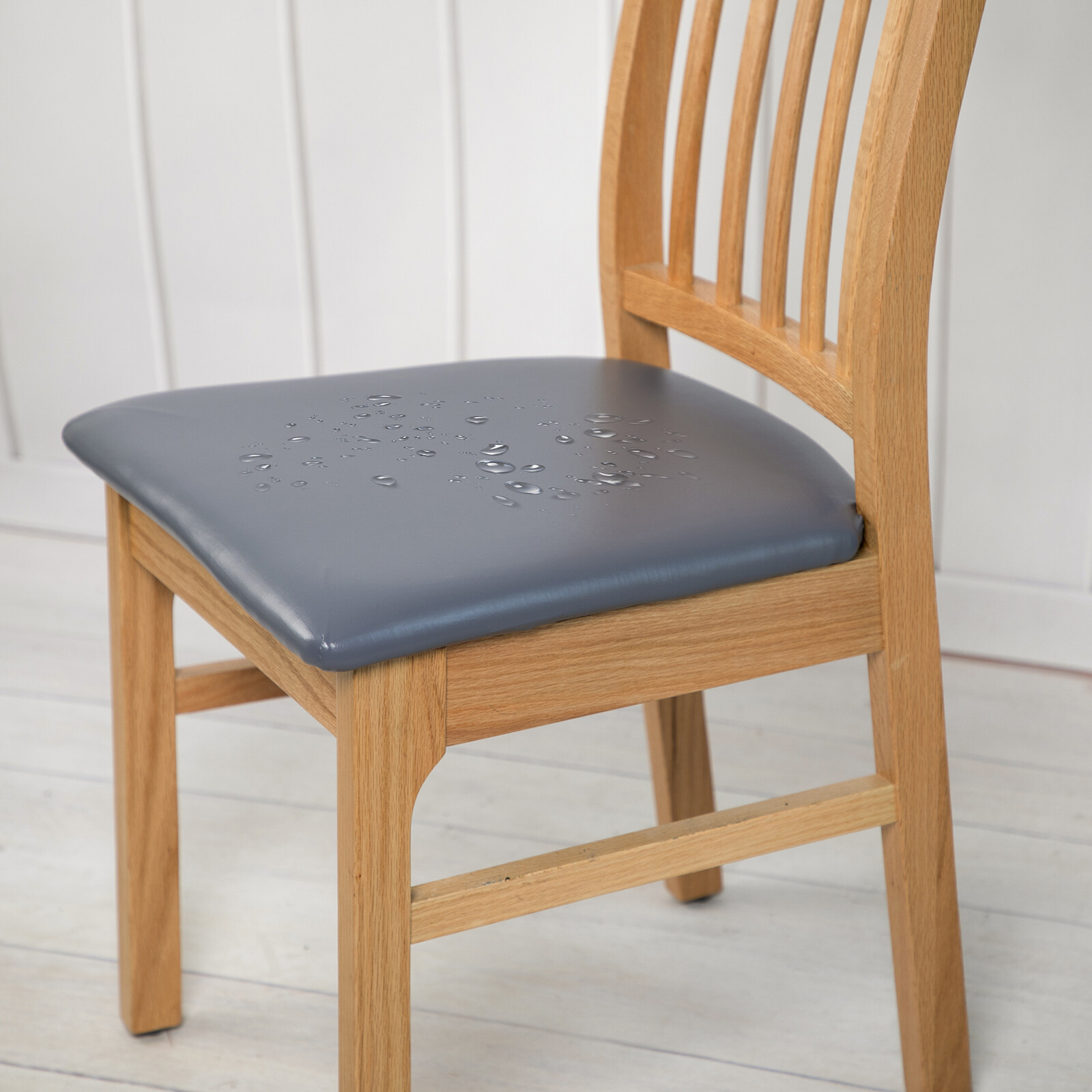 Waterproof PU Leather Dining Chair Covers Kitchen Stretch Seat