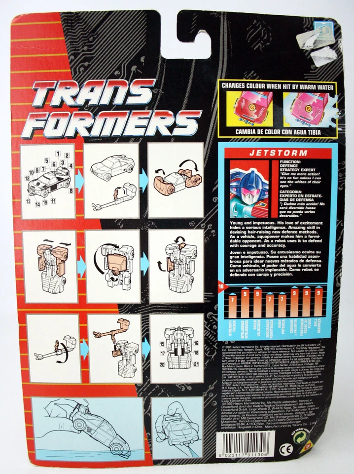 VERY RARE VINTAGE 1992 TRANSFORMERS AQUASPEEDER JETSTORM AUTOBOT NEW SEALED ! - Image 2 of 4