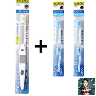 Color RANDOM KISS YOU Ionic toothbrush regular + replacement head × 4 set