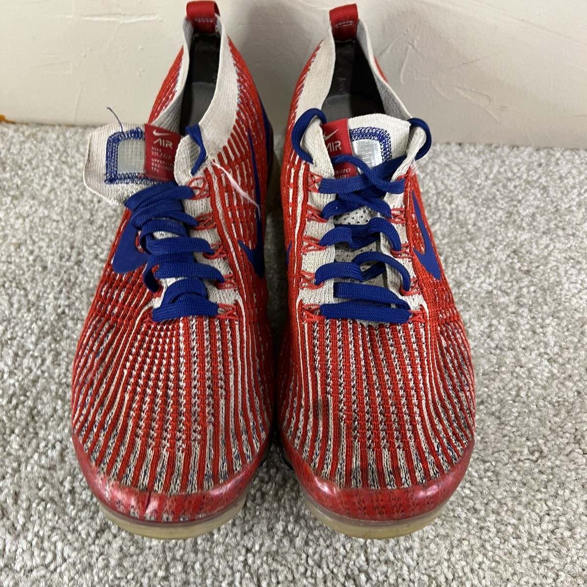 Nike Nike Air Vapormax Flyknit 3 USA Red White Blue Sneakers Red, White, Blue Si NIKE Air Vapormax 3.0 Flyknit USA Red-White-Blue Running  main image 2