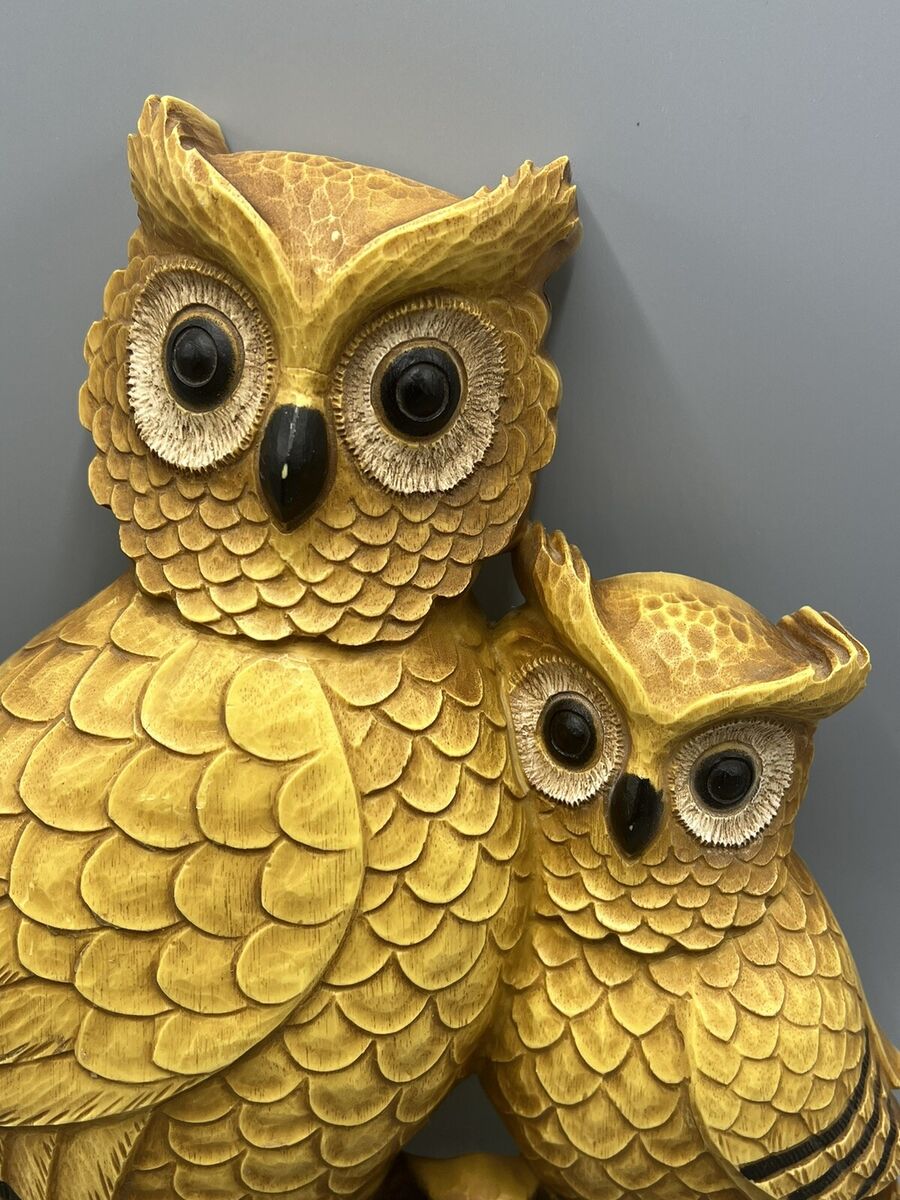 1970s USA vintage】HOMCO フクロウ ウォールデコ 壁掛け 70s